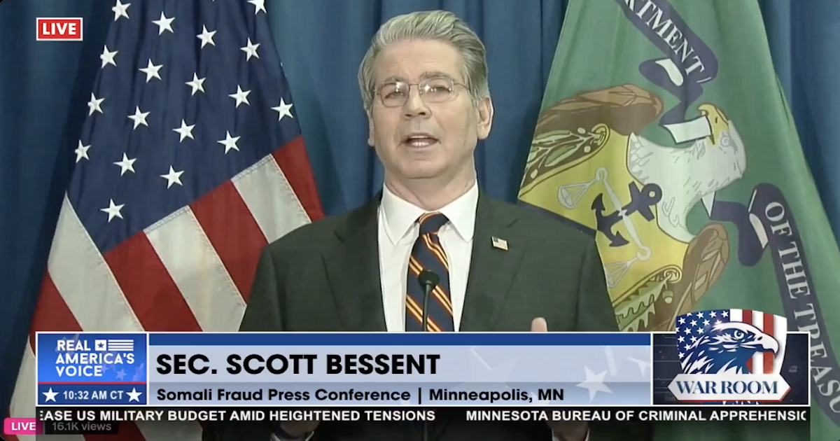 Bessent Drops Bombshell on Minnesota Money Laundering Probe