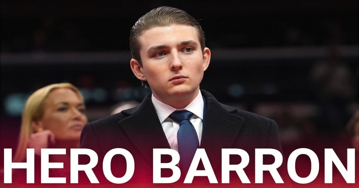 Barron Trump Saves Woman Being Brutally Beaten